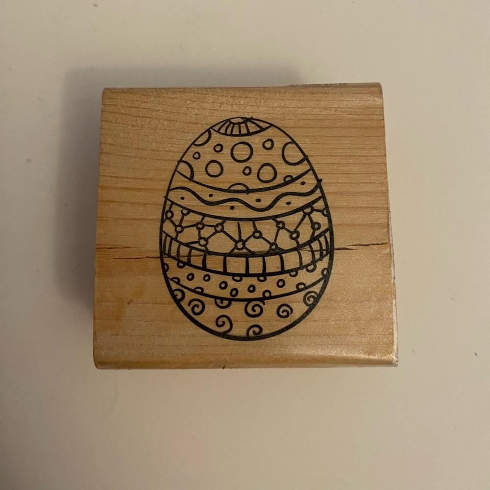 Craft Smart Easter Egg rubber stamp